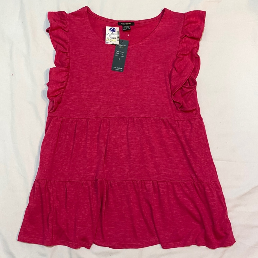 Robert Louis Ruffled Sleeveless Top